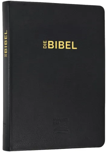 Schlachter 2000 Bibel – Schreibrandausgabe (flexibler Leder-Umschlag, schwarz) -...