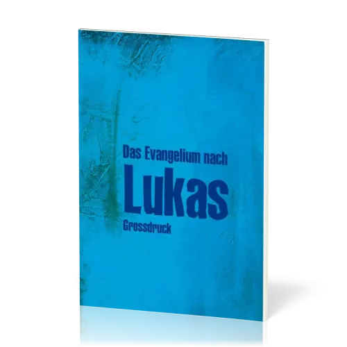 Elberfelder CSV Hückeswagen, Das Evangelium nach Lukas, Grossdruck - Paperback blau