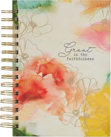 Faithfulness Pastel Meadow Wirebound Journal