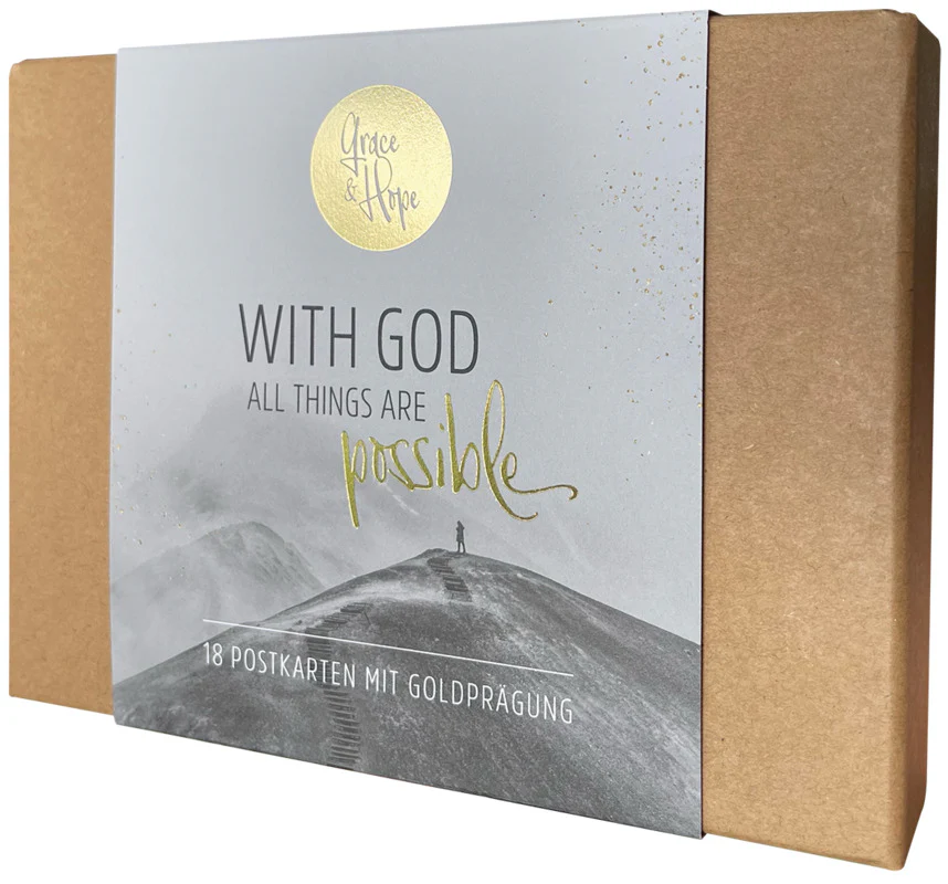 With God all things are possible (18 Postkarten in Box)