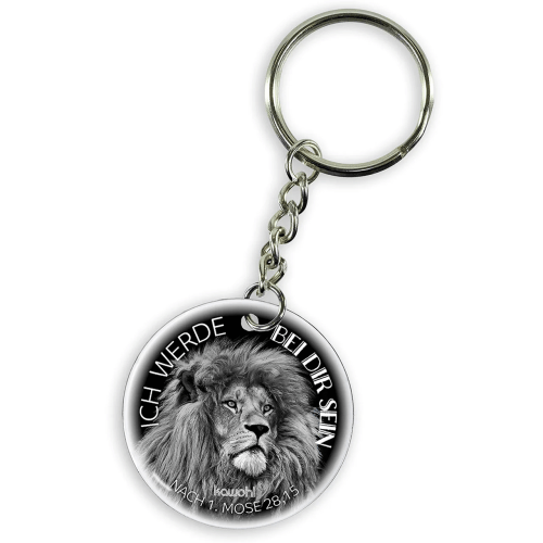 Ich werde bei dir sein (Edelstahl-Schlüsselanhänger) - nach 1. Mose 28,15