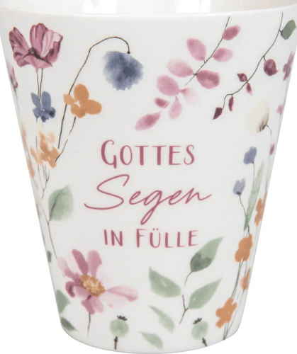 Gottes Segen in Fülle - Jumbotasse - Höhe 11,5 cm, ca.0,4 l Inhalt - in Geschenkverpackung