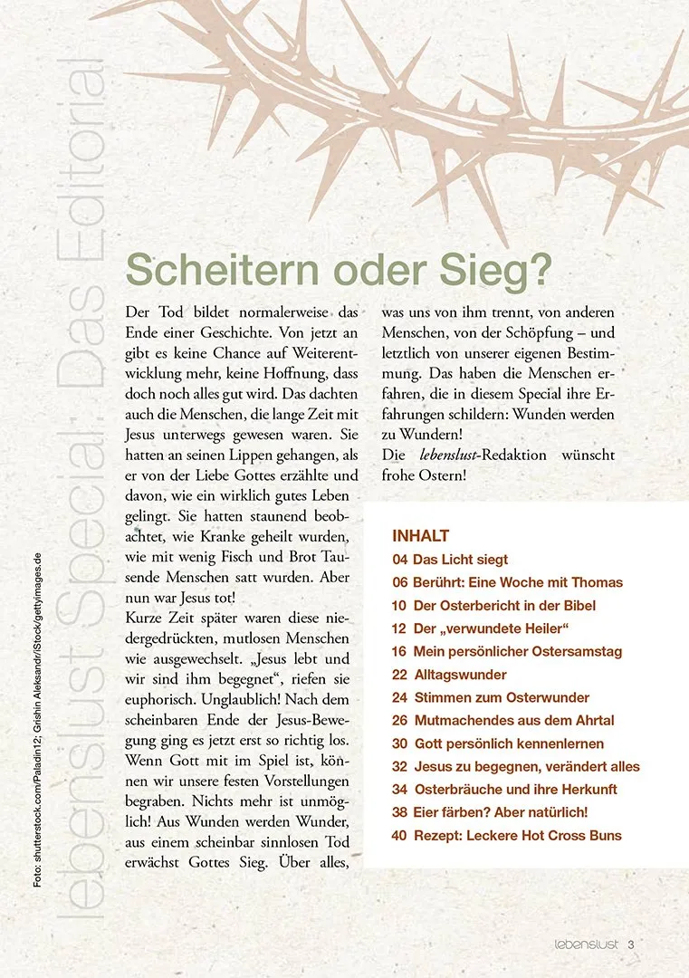 Lebenslust Special Ostern "Wunden zu Wundern" - Zeitschrift - Geheftet
