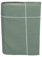 Buchhülle petrol - Mit aufgesticktem Kreuzmotiv