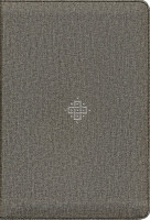 Englisch: NLT Compact Giant Print Zipper Bible, Filament Enabled (Leatherlike, Woven Cross Gray,...