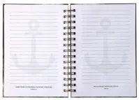 Notizbuch - Anchor for the soul / Anker für die Seele / Hebr 6:19 - mit Spiralbindung, Meeresmotif