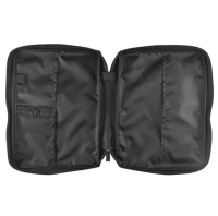 Bibelhülle Ichtus M - schwarz, mit Reissverschluss, Seitentasche und Tragehenkel