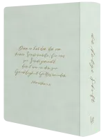 NeÜ bibel.heute Liebezurbibel (Schreibrandbibel SELAH) - Flexibler Kunstledereinband - mintgrün...