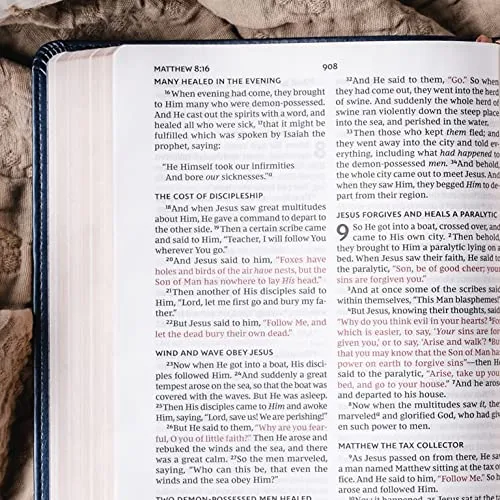Englisch, Bibel New King James Version, Grossformat, violet