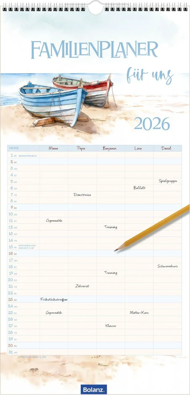 Kalender Familienplaner für uns