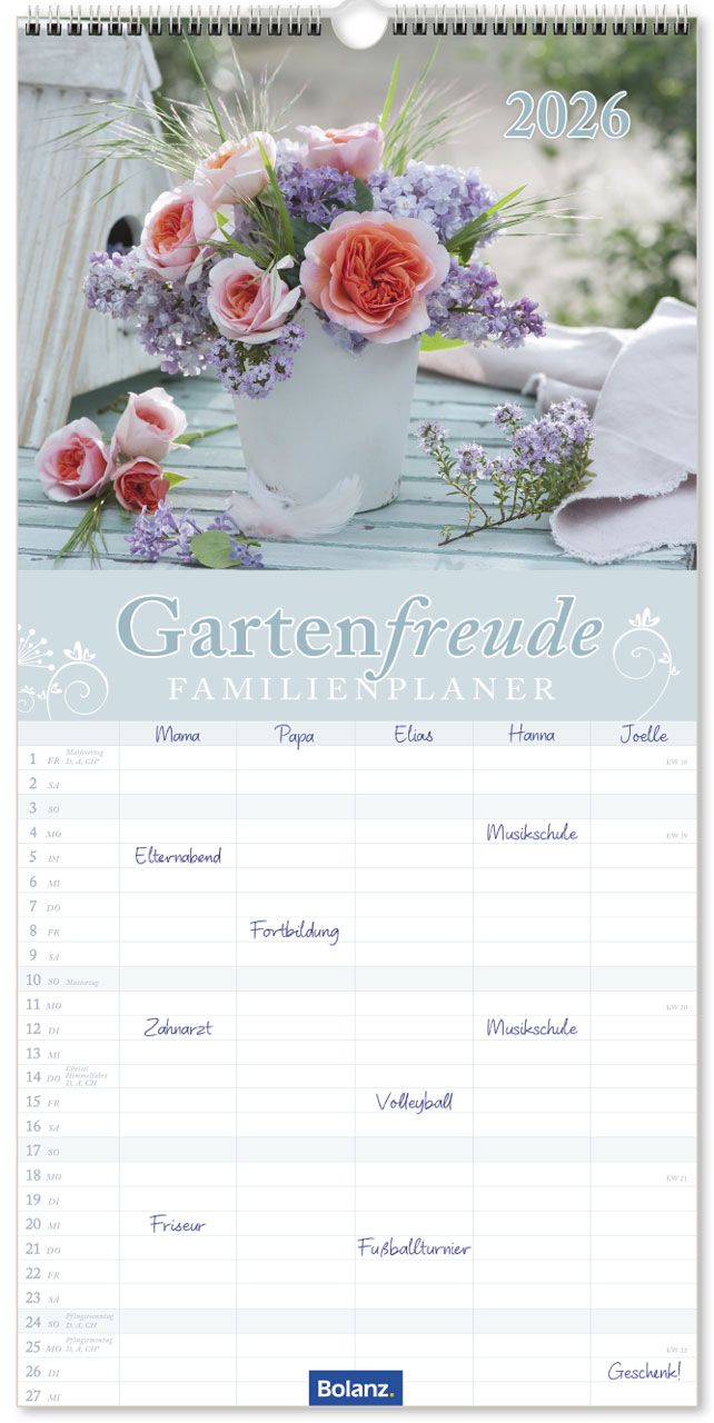 Gartenfreude Familienplaner