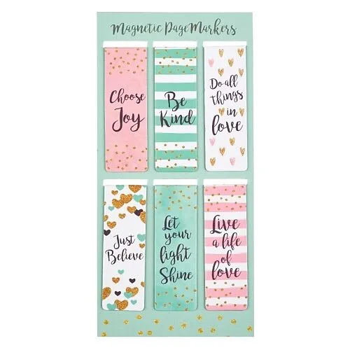 Bookmarks-Pgmk Magnetic Sparkle Col, engl.