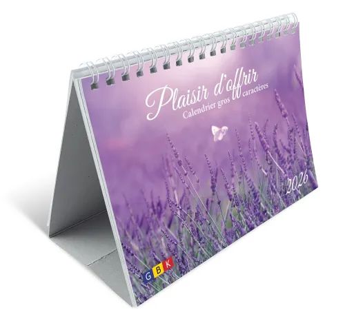 Plaisir d'offrir - Joli calendrier photo à gros caractères