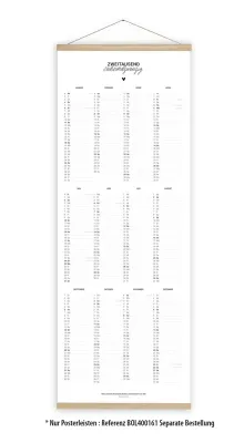 Kalender Zweitausendsechsundzwanzig Poster - Posterkalender