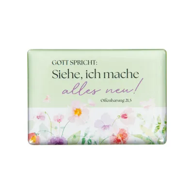 Gott spricht: Siehe, ich mache alles neu - Magnet - Magnet Jahreslosung 2026