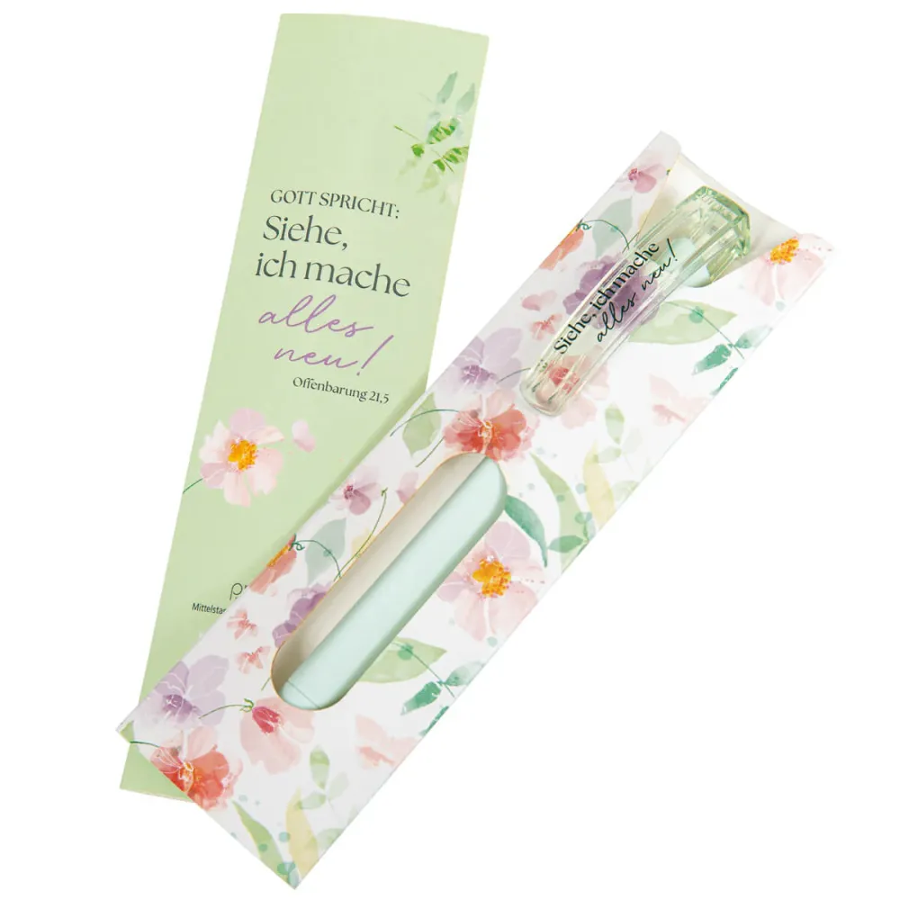 Gott spricht: Siehe, ich mache alles neu - Kugelschreiber (grün) - Jahreslosung 2026