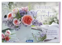 Postkartenbox Wir feiern im Garten - 12 verschiedene Postkarten in einer Box mit Magnetverschluss