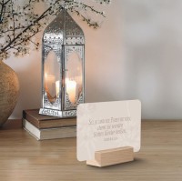 Minikarten-Box „Viel Segen" - 30 Bibelverse Segen und Ermutigung
mit Edlem Holzaufsteller