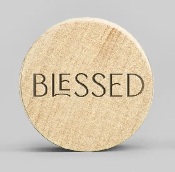 Holzmagnete Blessed