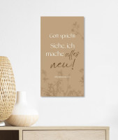 Metallschild Jahreslosung 2026 Fatzer alive - Offenbarung 21,5