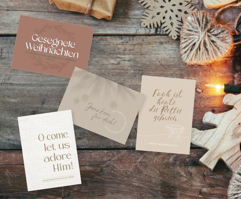 Minikarten Weihnachten Fatzer alive - 12 Kärtchen