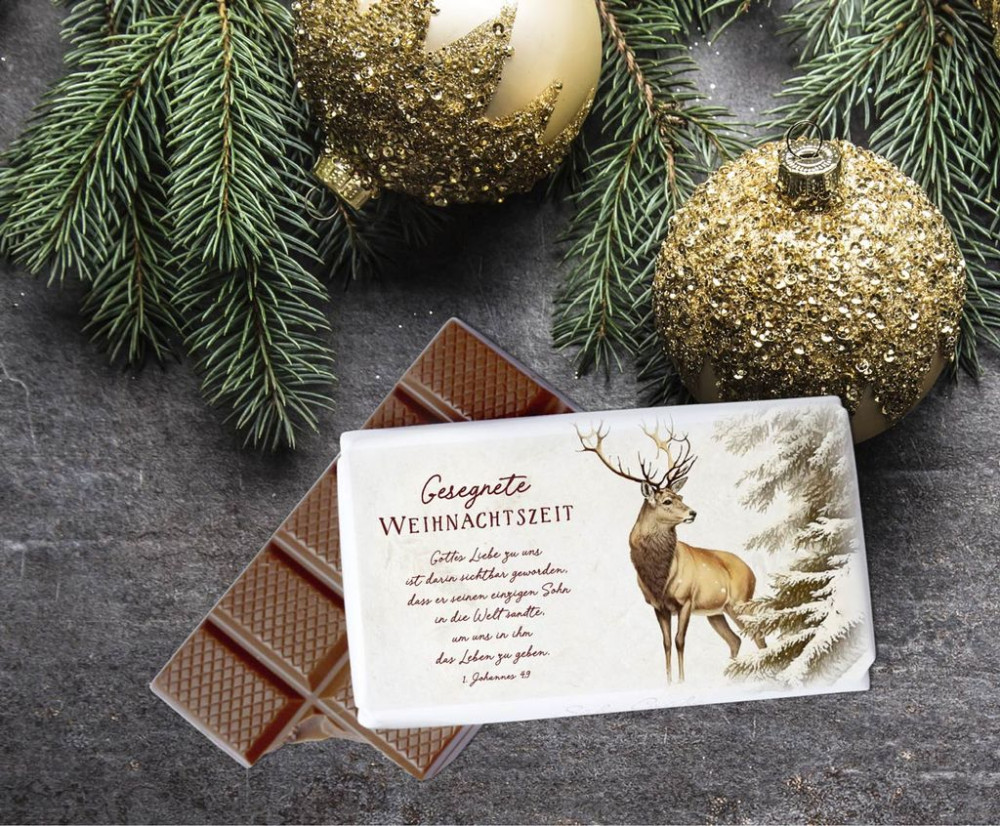 Schokolade Weihnachtszeit - 1. Johannes 4:9