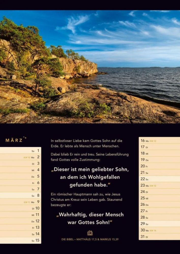 Licht zum Leben - Monatskalender