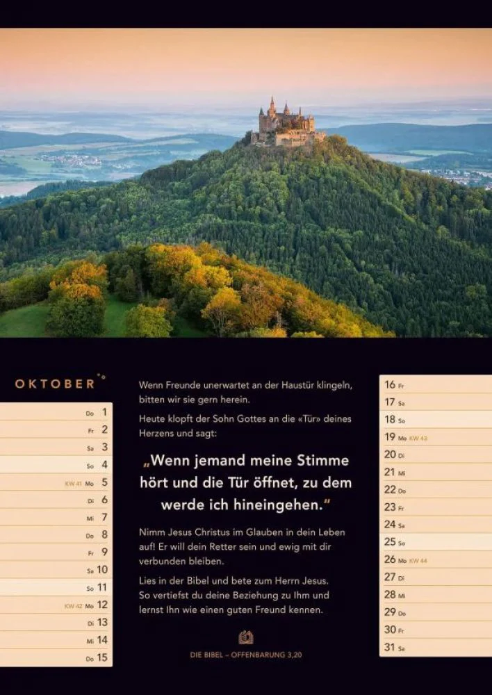 Licht zum Leben - Monatskalender