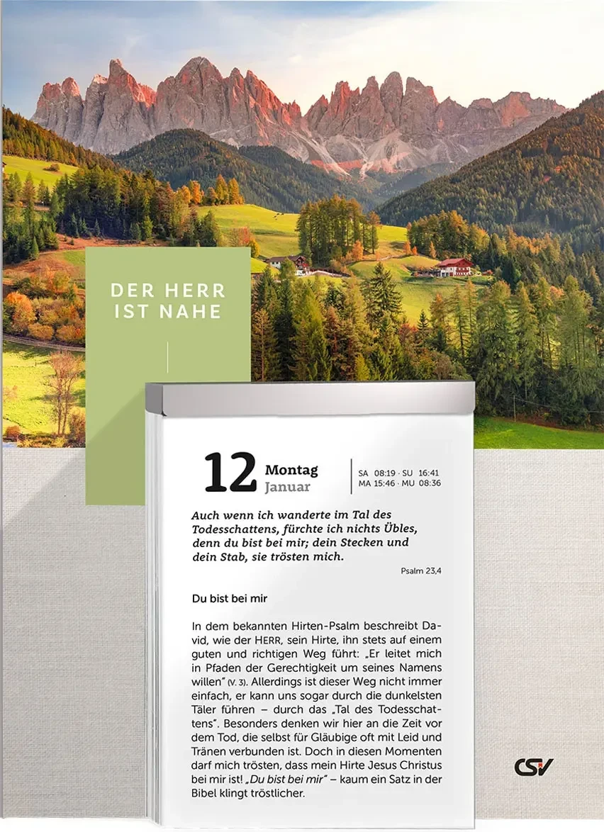 Der Herr ist nahe - Abreisskalender