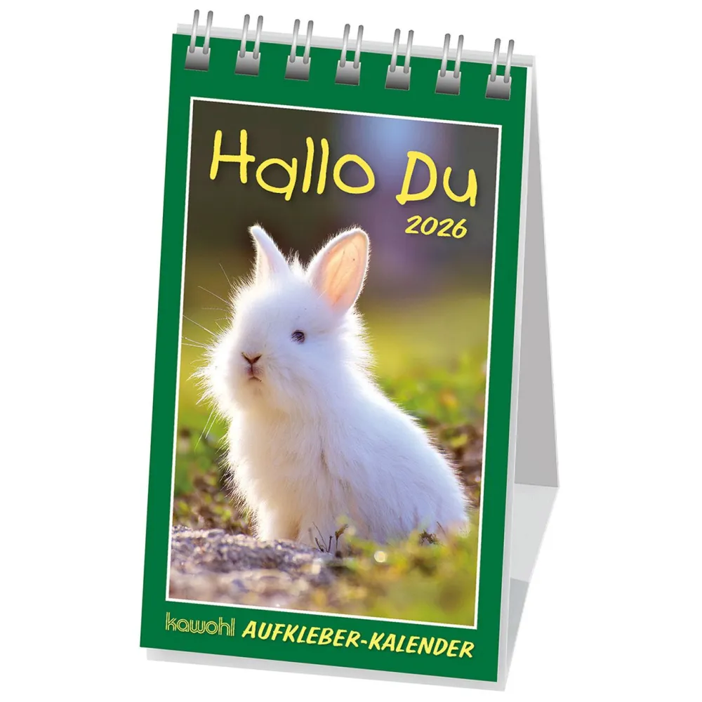 Hallo Du - Tiermotive - Aufkleber-Kalender