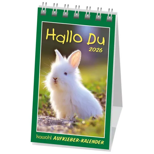 Hallo Du - Tiermotive - Aufkleber-Kalender