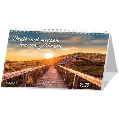 Heute und morgen bin ich geborgen - Postkartenkalender