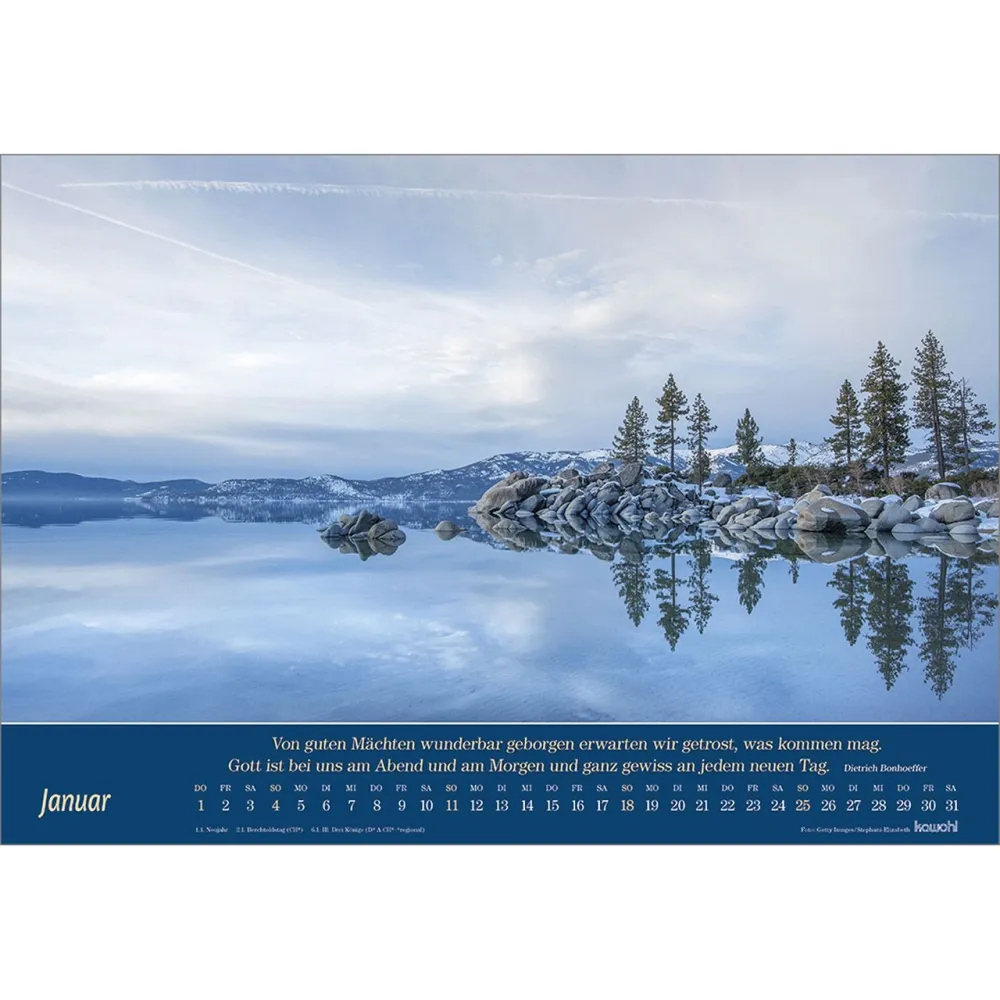 Atemholen - Oasen der Stille für ein Leben mit Weitblick - Wandkalender