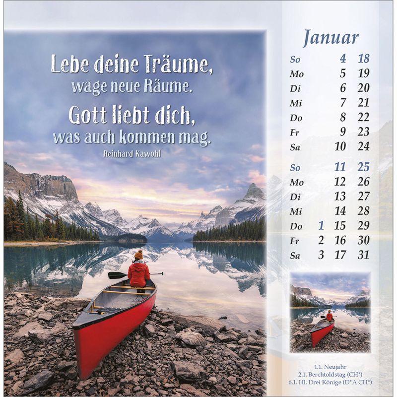 Licht vom unerschöpften Lichte - Postkartenkalender