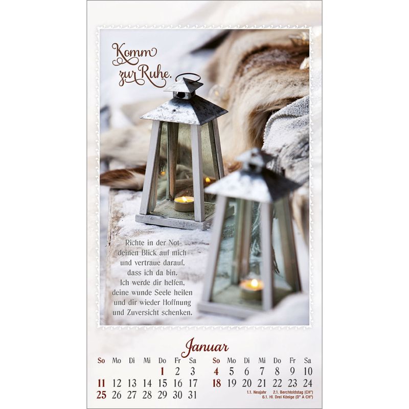 Ich bin da, dir ganz nah - Postkartenkalender