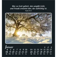 Zeit der Stille - Psalmworte und Fotos zur Besinnung - Aufstellkalender