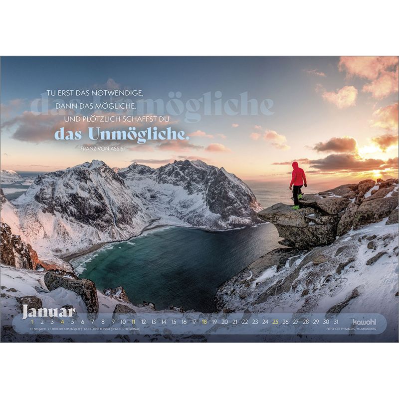 Abenteuer - Unterwegs mit Gott - Wandkalender