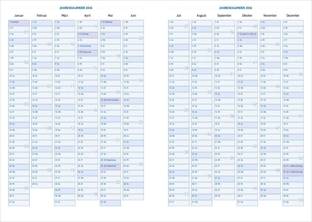 Agenda Für jeden Tag - Taschenagenda