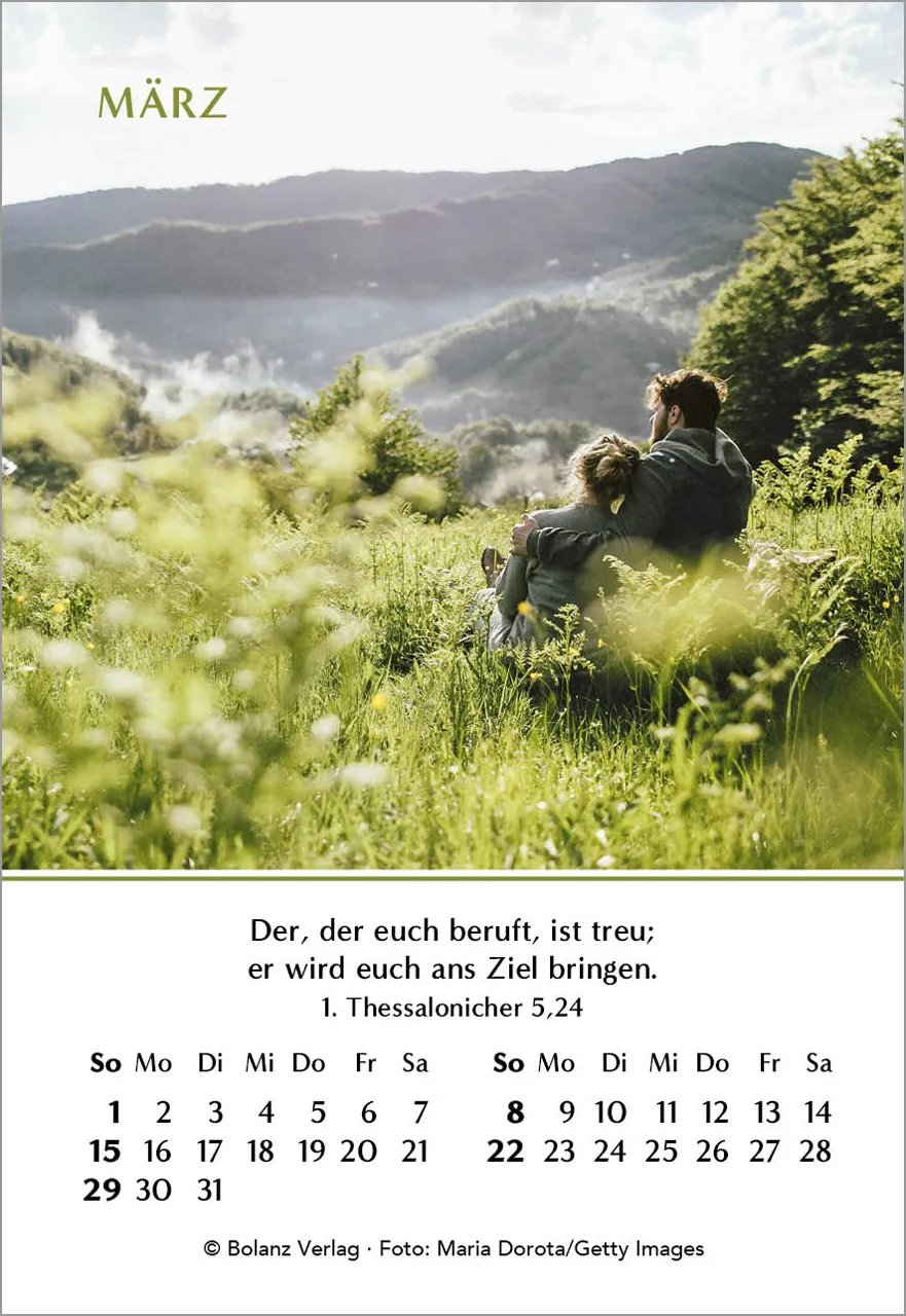 Ein Jahr der Geborgenheit - Mini-Aufstellkalender