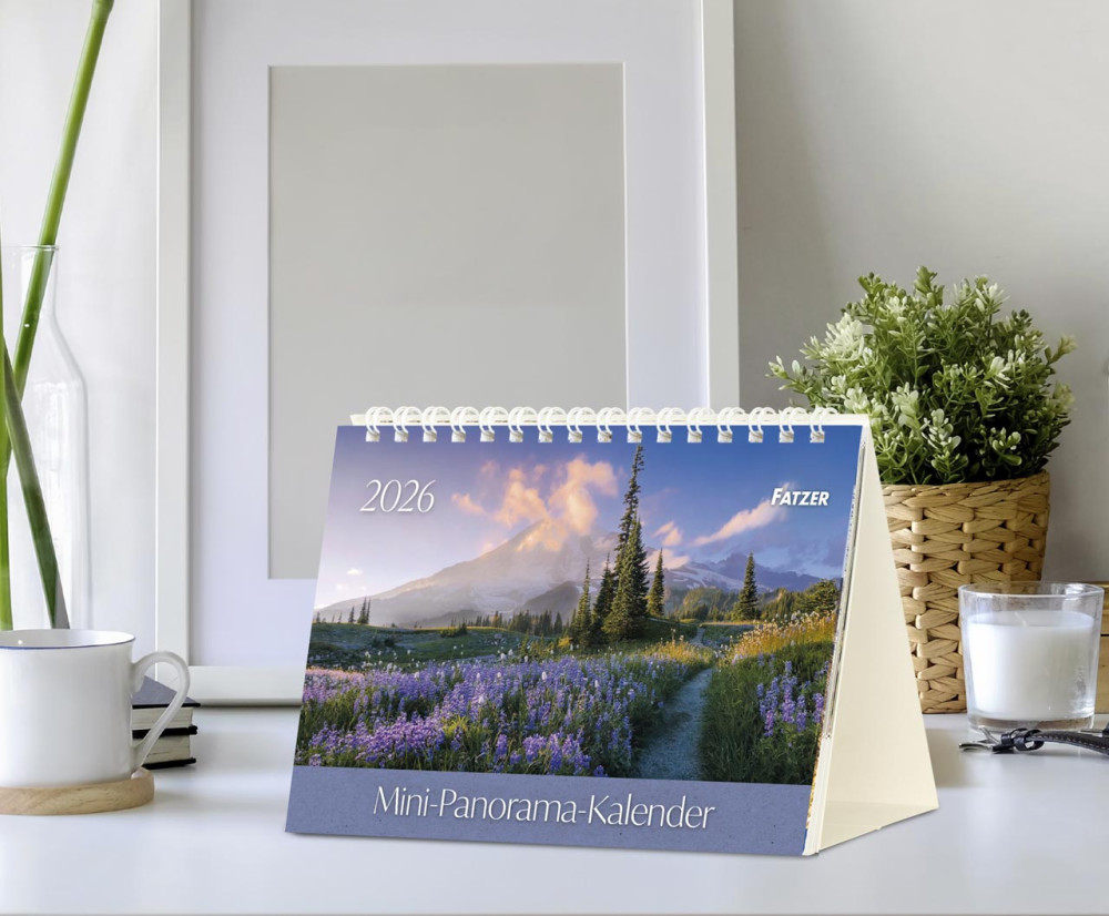 Mini-Panorama-Kalender - Panorama-Tischkalender