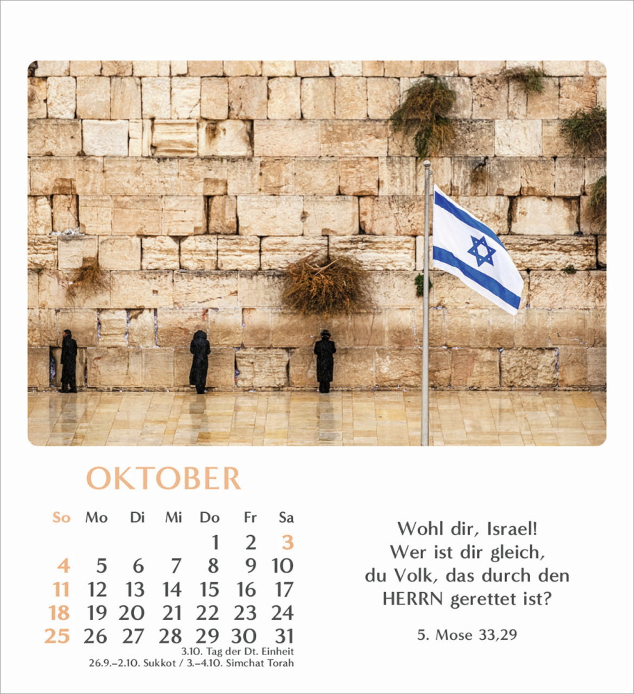 Geliebtes Israel - Tischkalender