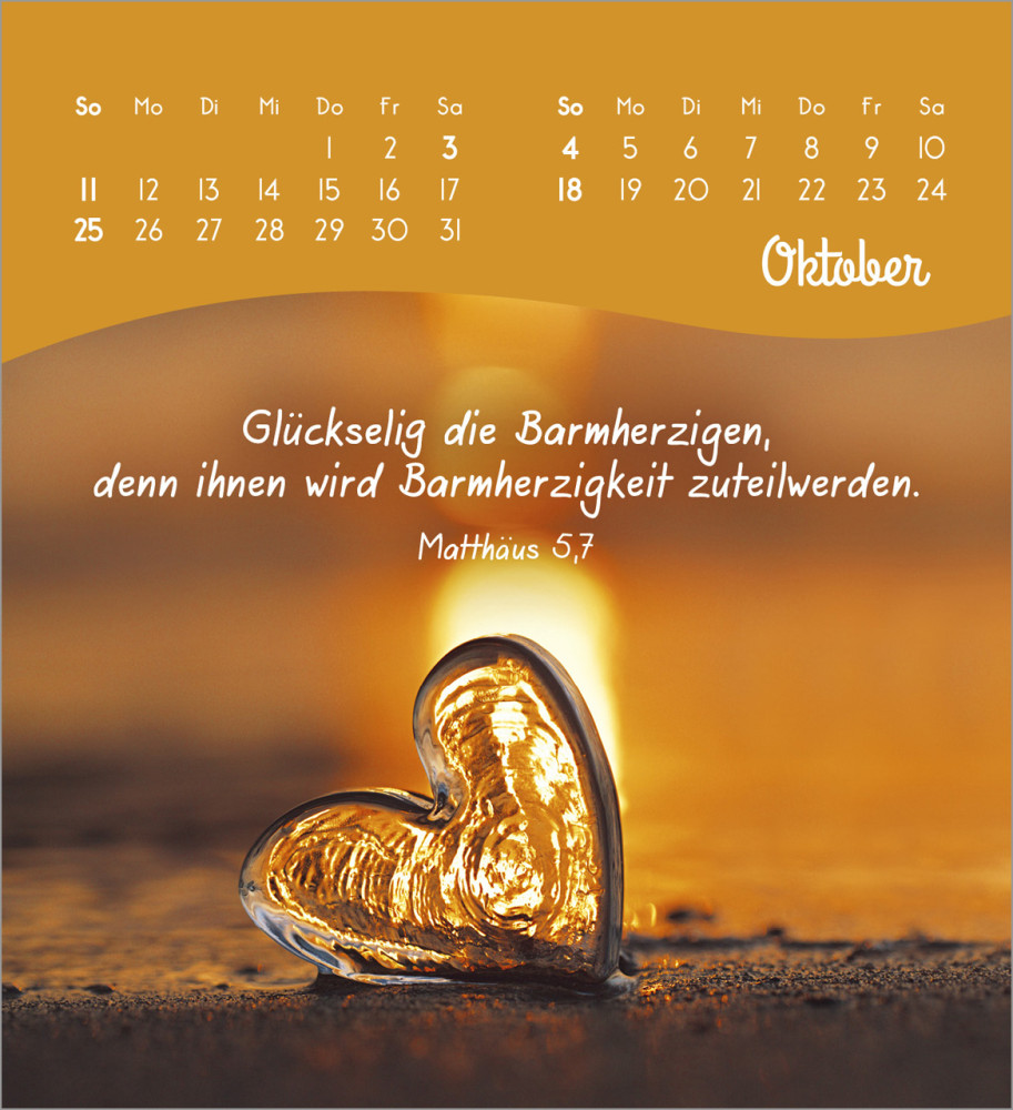 Von Herzen ein glückliches Jahr - Tischkalender
