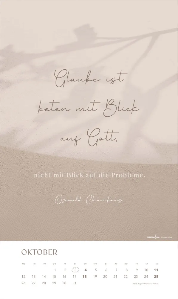 Glaube im Alltag - Posterkalender