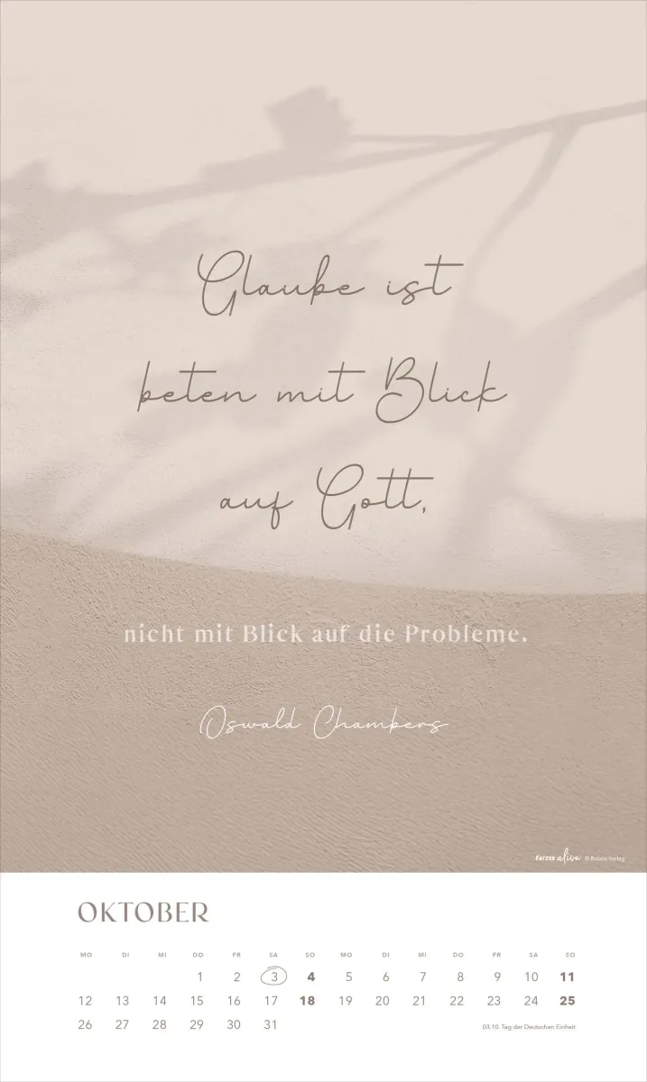 Glaube im Alltag - Posterkalender