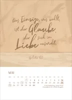 Hoffnung für immer - Tischkalender mit Holzaufsteller
