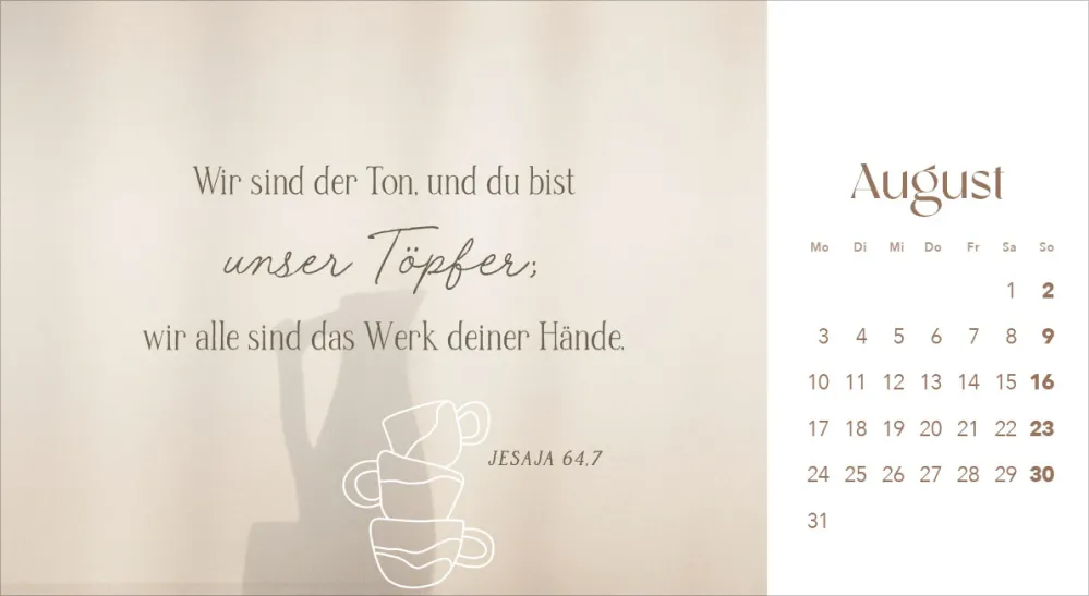 Leben in seiner Gegenwart - Tischkalender