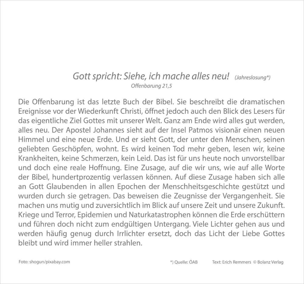 Meine Zeit - Hoffnung und Vertrauen für ein ganzes Jahr - Tischkalender