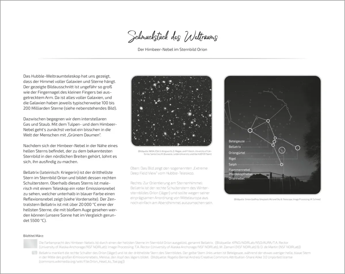 Kalender Du bist nicht fern - Das Universum - ein Gedanke Gottes, Panorama-Super-Wandkalender