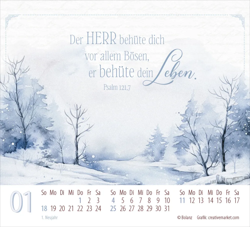 Poesie guter Worte - Minikalender