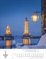 Leuchttürme, Phares, Lighthouses Dreisprachig Deutsch, Französisch, Englisch - Super-Wandkalender
